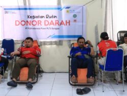 Peringati Bulan K3 Nasional, PLN IP UBP Sanggau Gelar Bakti Sosial Donor Darah