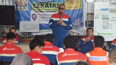 Dirut Pertamina Drilling Tinjau Rig di Cepu